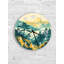 Horloge murale en verre trempé Scenic Mountain View, Art mural paysage nature, horloge murale jaune vert, décoration murale unique-821070321-821070326