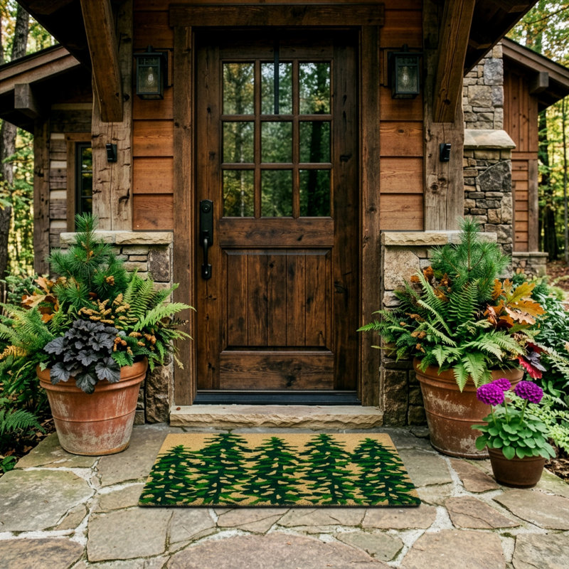 Pine Forest Doormat 18x30