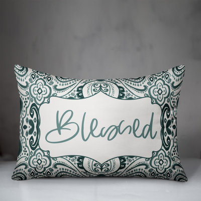  Blessed Outdoor Rectangular Pillow Cover and Insert