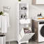 Trieur de linge blanc avec design utilisateur - un compartiment, tiroir, E1, peint pour une organisation facile