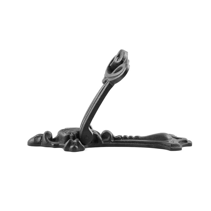 Victorian Black Cast Iron Door Knocker with Rust Resistant Finish