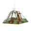 11cm H Glass Square Pendant Shade ( No Direct Attachment Method ) in Green