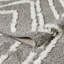 Tapis d'intérieur gris en polyester tissé à la machine Eliot-842874211