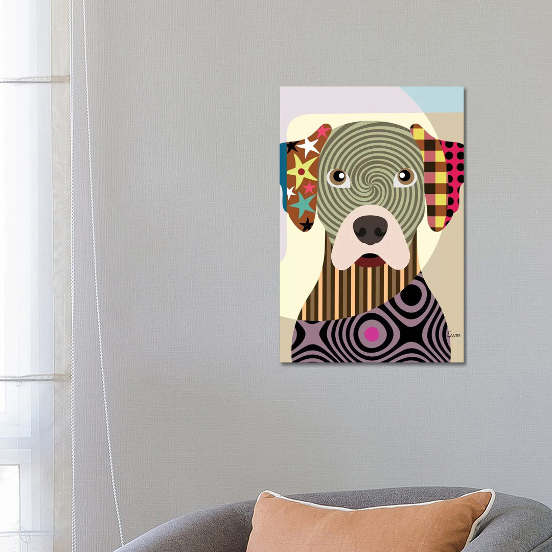 Rhodesian Ridgeback by Lanre Studio - Wrapped Canvas Print