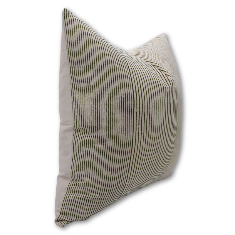 Housse de coussin en coton fabriquée à la main Fabividine 22 po x 22 po, Carré, 22 po x 22 po