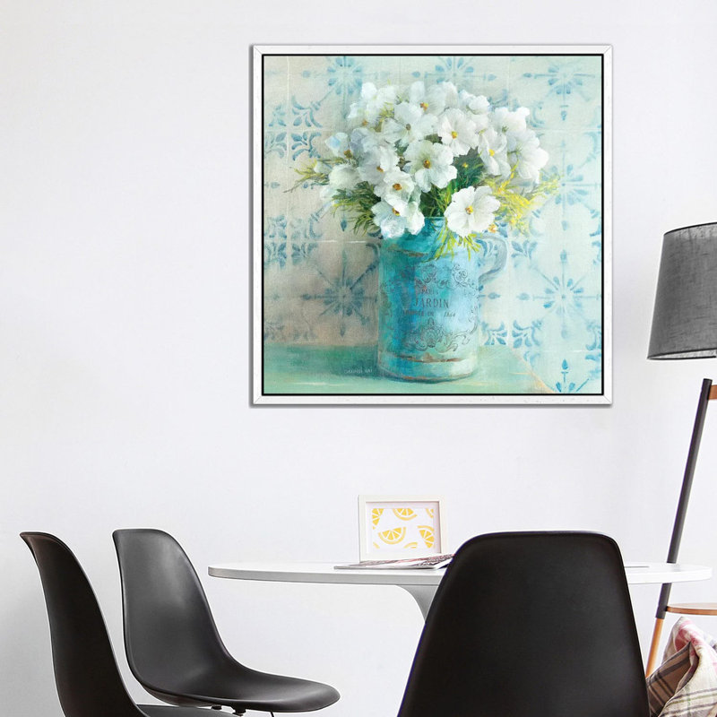 May Blossoms I by Danhui Nai - Print on Canvas, 93.98 cm H x 93.98 cm W, White Framed