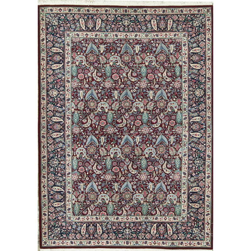 Tapis rouge noué à la main de haute qualité