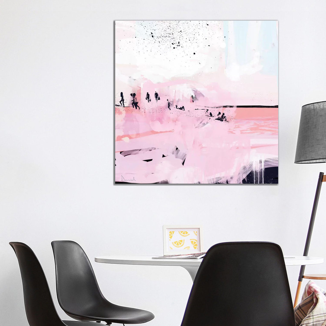 Peach Beach by Dan Hobday - Wrapped Canvas Painting