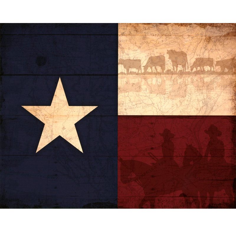 Drapeau du Texas, H 19 po x l 24 po