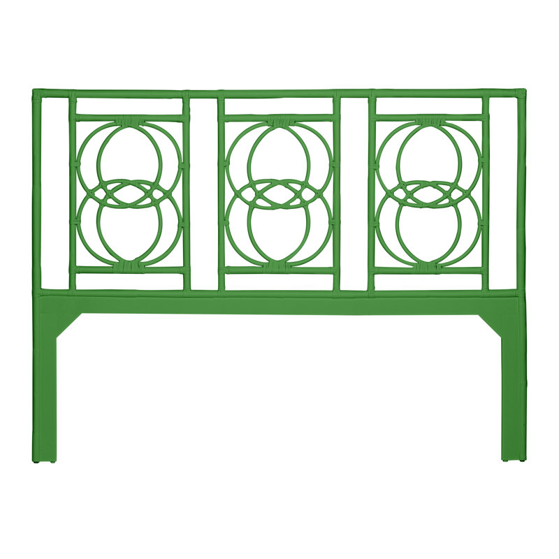 Emilia Open-Frame Headboard, King, Green