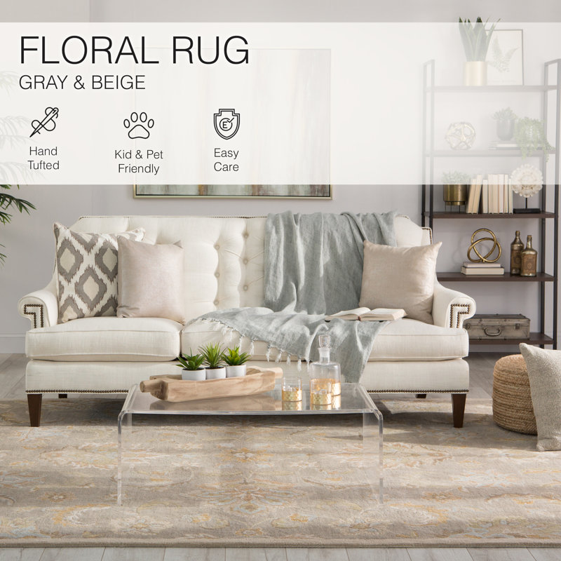 Mythos Gray/Tan Area Rug, Rectangle 12' x 18'