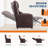 Power Recliner Chair with Massage & Heat, Adjustable PU Leather Sofa with Memory Remote, USB Port & Side Pockets-213696590