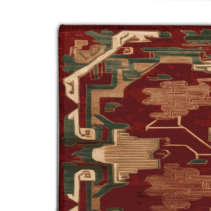 ArtDeco Brown Indoor and Outdoor Area Rug, Rectangle 4' x 6'