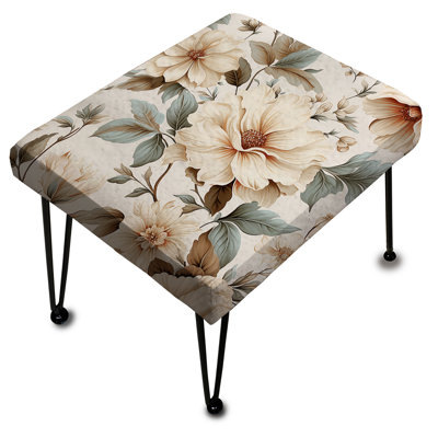 Repose-pieds Vintage Florals III - Plants