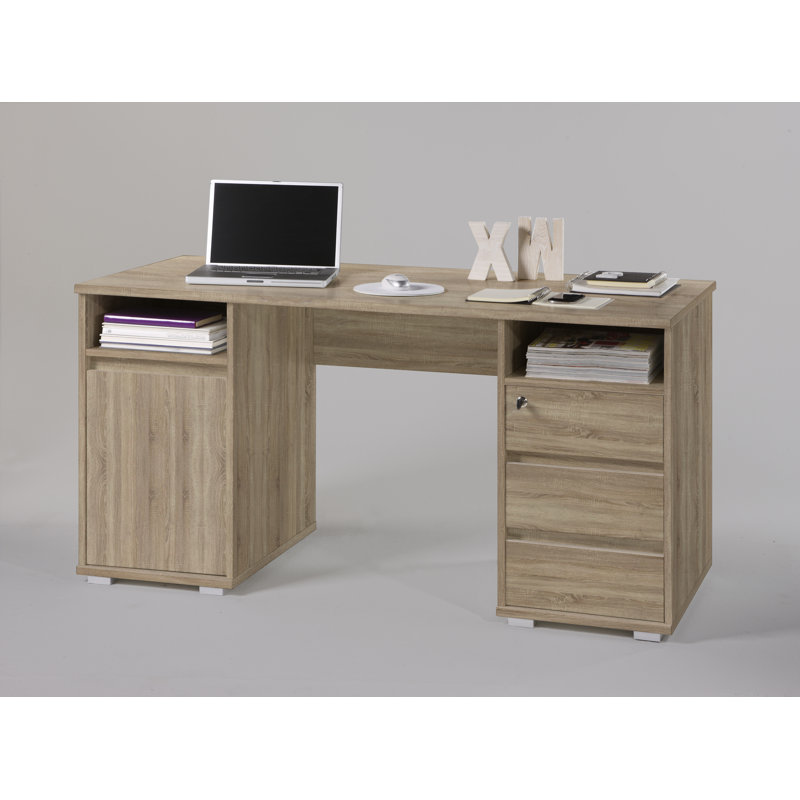Desk, Light brown/Brown