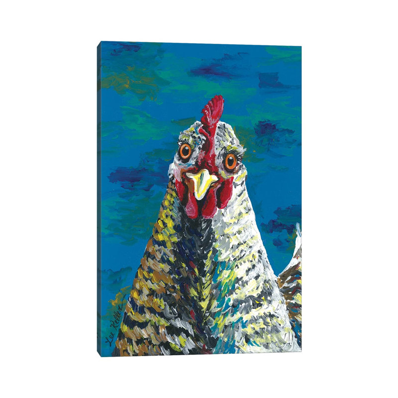Barnrock Chicken Williaminia - Wrapped Canvas Painting, 20.32 cm H x 30.48 cm W