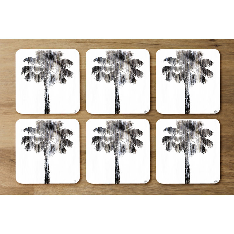 Square 6 Piece Coaster Set