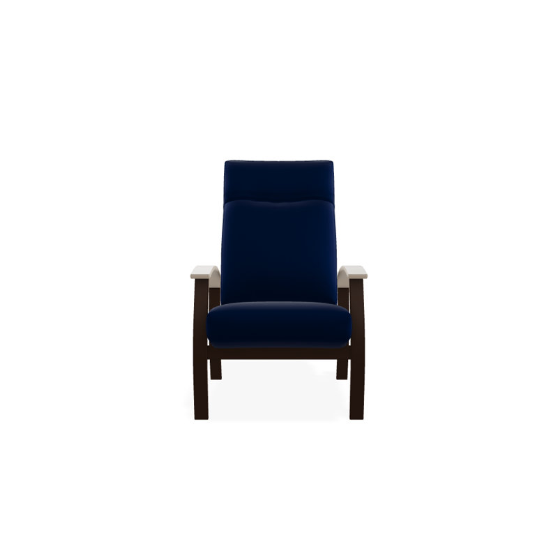 Chaise de patio inclinable avec coussins Askar, Bleu du Pacifique 28A, Désert P60, Kona texturé