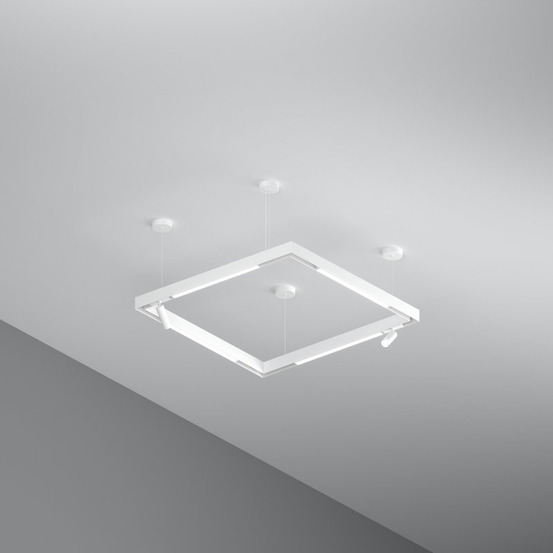 LED Pendant Sets 6 - Light White LED Square/Rectangle Pendant
