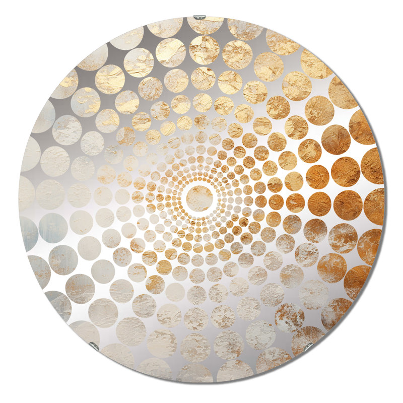 Solaris - Miroir décoratif à cercles concentriques, 23,6 po x 23,6 po