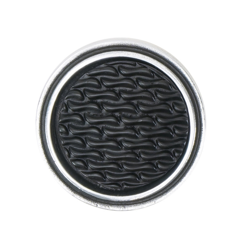 Spectra Waves knob in chrome finish, Chrome/Black