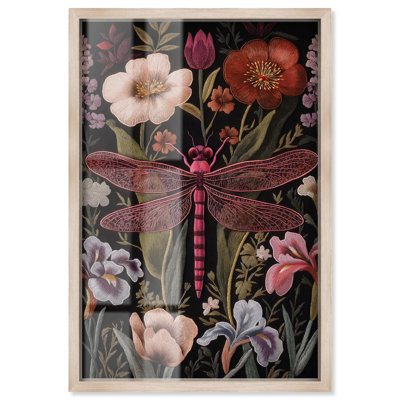 «Ruby Reed Rider I Shadowbox», impression botanique par Art Remedy