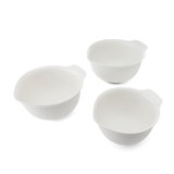 KitchenAid® Universal Nesting Plastic Mixing Bowls, Set of 3, Non-Slip Base, Easy Pour Spout