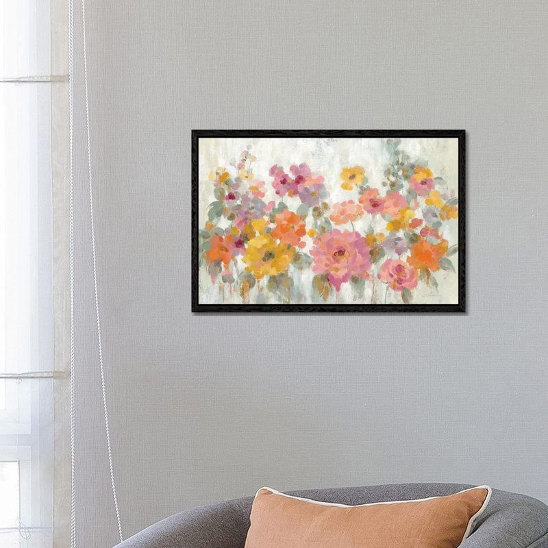 Garden Fun by Silvia Vassileva - Gallery-Wrapped Canvas Giclée on Canvas, Black Framed, 66.04 cm H x 45.72 cm W x 3.175 cm D
