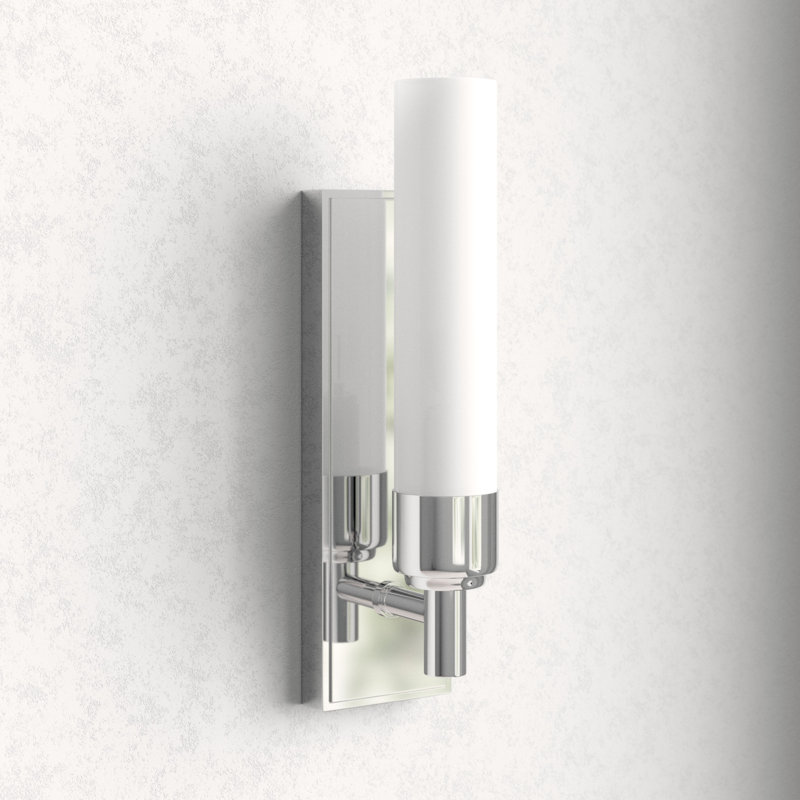 Main Line 1-Light Bath Sconce, Satin Nickel