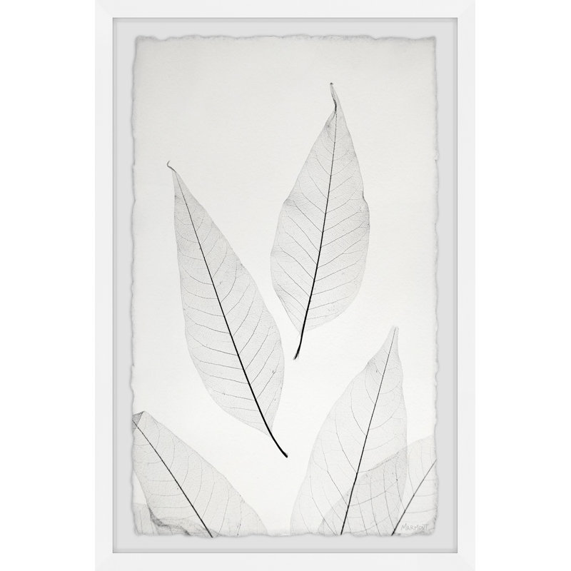 Pointing Leaves - Single Picture Frame Painting, 61cm H x 41cm W x 3.81cm D
