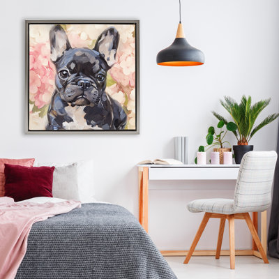 Cadre flottant Sweetest Little Bulldog, design par Tina LeCour