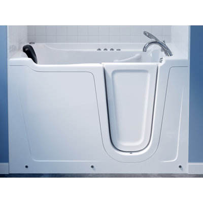 Therapeutic Tubs 36 in. x 60 in. Right Drain Quick Fill Walk-In Whirlpool and Air Tub with Powered Fast Drain in White