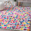 Tapis multicolore à poils longs rayé Mira-24809443