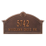 Roselyn Personalized Arch Grande 2-Line Wall Address Plaque