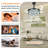 42-inch Retractable Room Decor Crystal Fan with Colorful Lighting, Built-in Speaker, Remote Control & App Control, 6-Speed Reversible Blades, 3-Color LED Dimmable Pendant Light Fan with Color Temperature Memory-1786580837