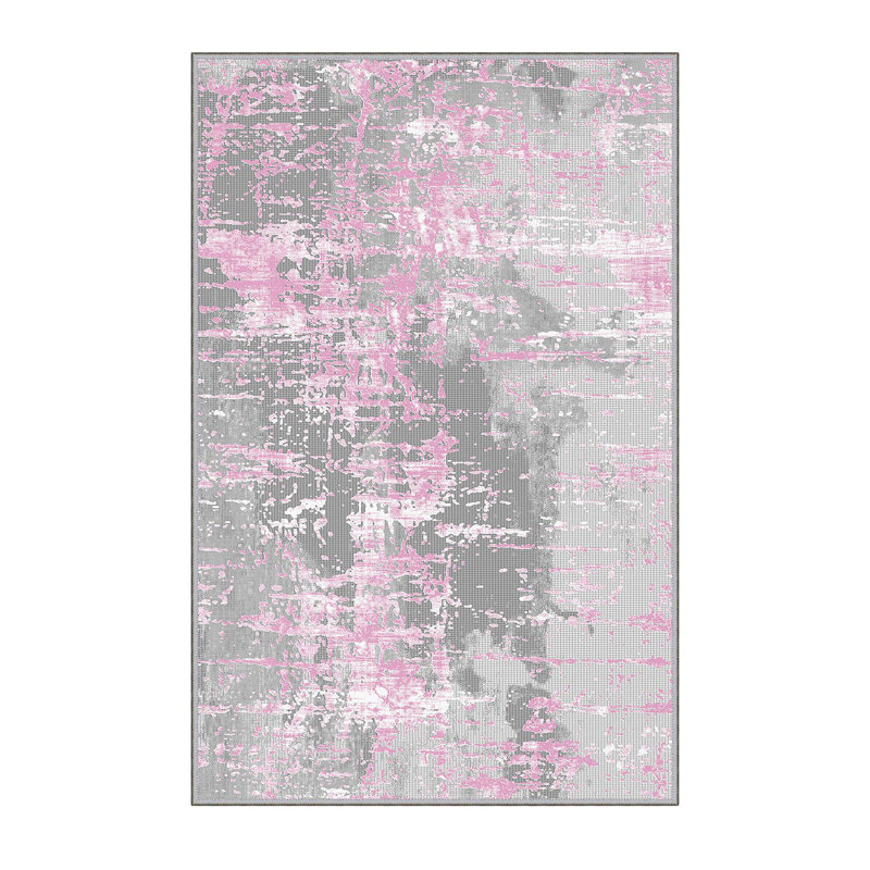 Soft Hall Carpet (2.6 x 4.9 ft), 100% Polyester, 0.3 in Pile Height | Antibacterial, Non-Slip Underside, 650 g/m² | Machine Washable, 3D Digital Print | Perfect for Living Room, Entryway & Bedroom Décor