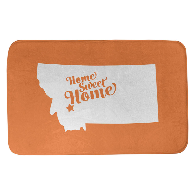 Tapis pour salle de bain butte doux, l 17 po x L 21 po, Orange
