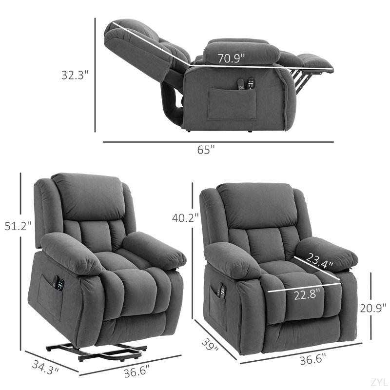 Fauteuil de massage Comfort pour adultes, Gris
