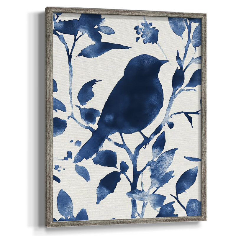 Reproduction encadrée FLORAL Series DLXIV - bois massif, H 11 po x l 9 po
