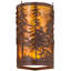 Rustic Lodge 2 - Light Flush Mounted Sconce