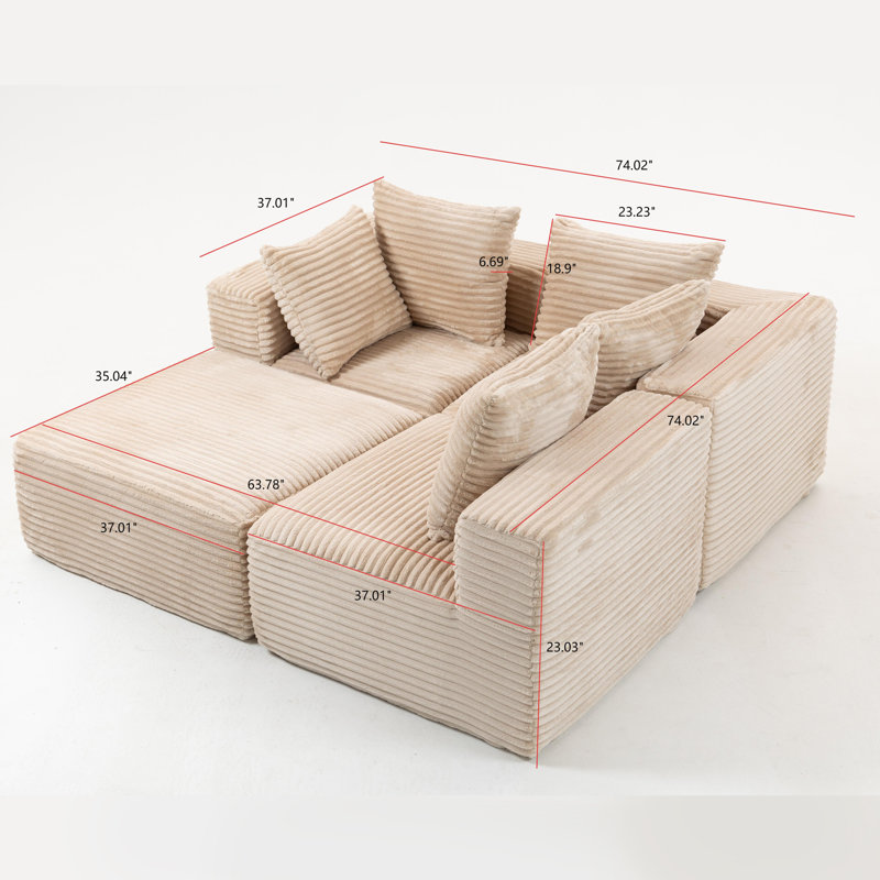 Canapé modulaire Compress Sofa Magic, Beige