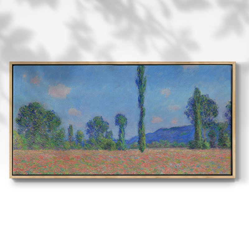 Paysage, série MCCL-II, toile tendue avec châssis, prête à être accrochée, H 25 po x l 49 po, Naturel