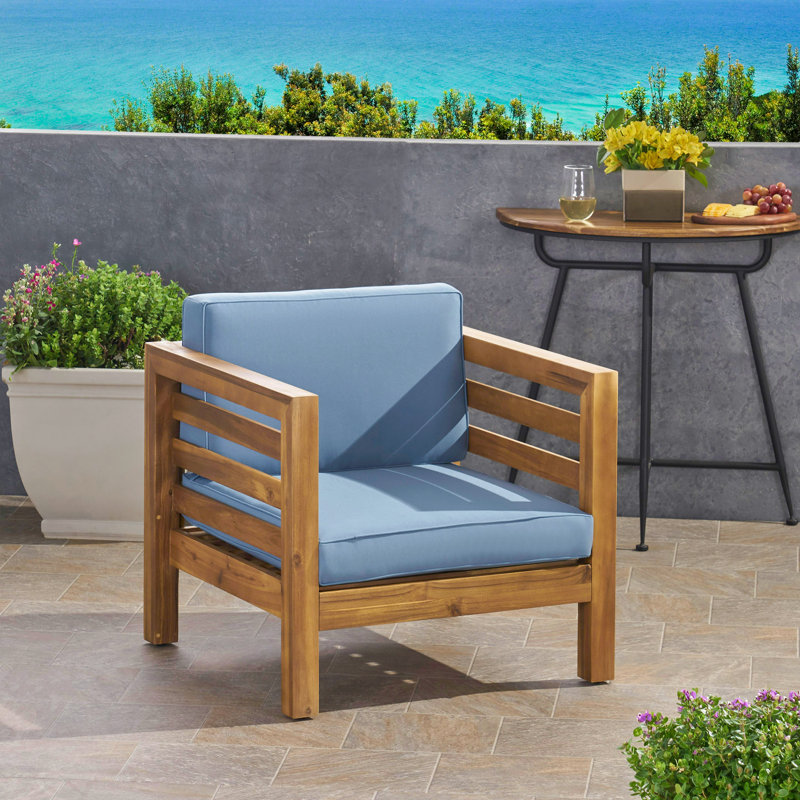 Fauteuil club, Bleu