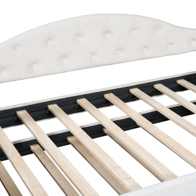 Brisher Upholstered Daybed, Beige