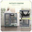 Hamac pour chat en bois avec roulettes