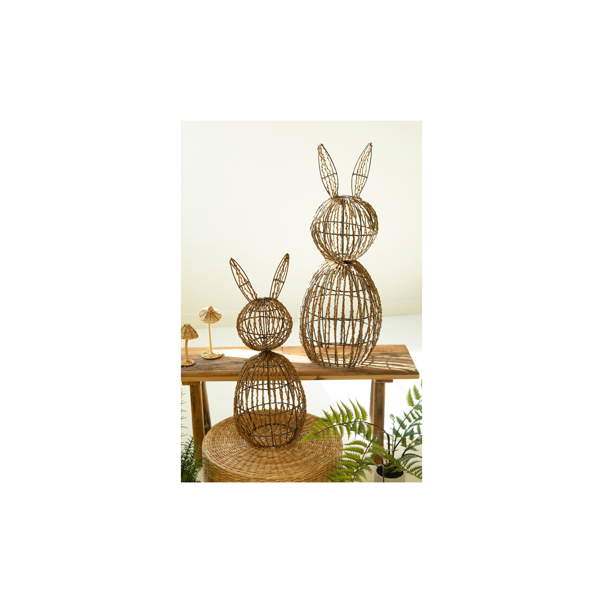 Set of Two Rabbits