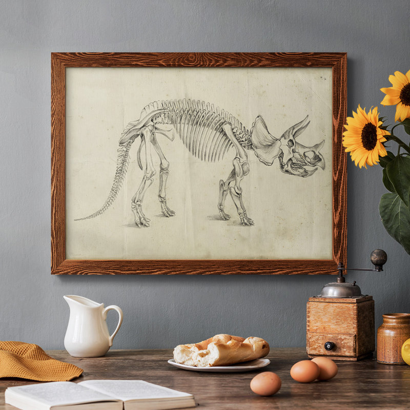 Étude de dinosaures II, Érable, H 18 po x l 26 po x P 1,5 po