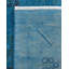 Tapis unique noué à la main Fine Vibrance - bleu, 8 pi 2 po x 10 pi 5 po