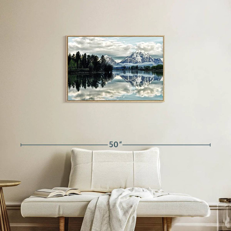 Jackson Hole, Cadre flottant en bois naturel, 31 po x 21 po