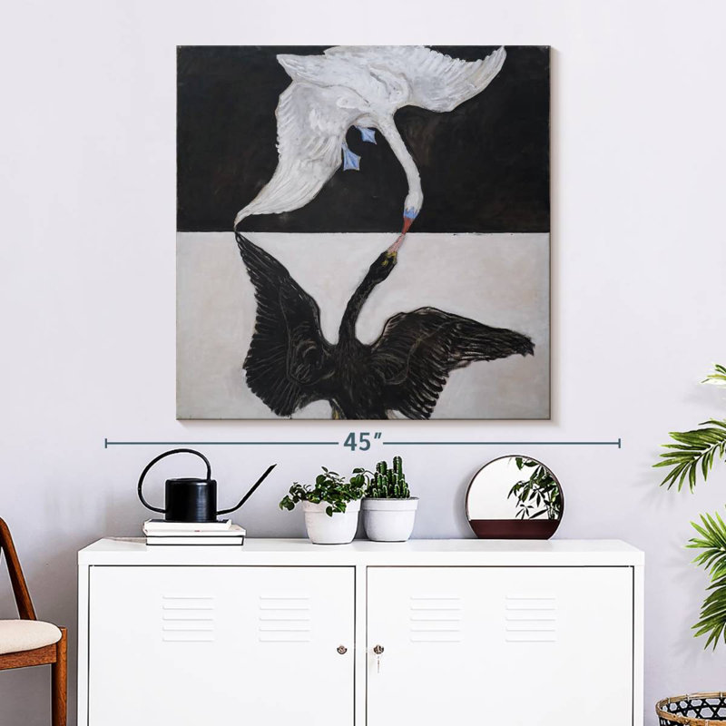 Brampt The Swan No. 1, 33" H x 33" W